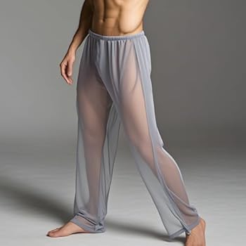 Transparante pyjamasets voor heren, doorzichtig, sexy, mesh Transparante pyjamasets voor heren, doorzichtig, sexy, mesh