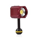 Diseño resistente al agua para fotografía subacuática: la profundidad impermeable e impermeable IPX8 es de hasta 60 M / 195 pies, ideal para la fotografía de buceo. Con esta mini luz LED puedes tomar maravillosas imágenes de criaturas marinas.