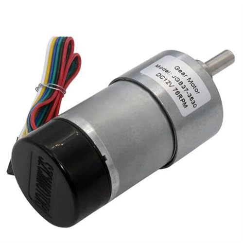 Moteur à engrenages JGB37-3530 24V 333 RPM avec support et codeur Hall