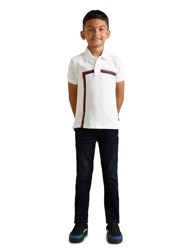 Image of U.S. Polo Assn. Kids Kids Regular fit Boys Cotton Striped Short Sleeves Polo T-Shirts