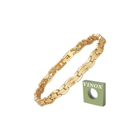 Gold Titanium Magnetic Anklet for Women Cover