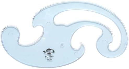 ALVIN FC3411 French Curve Ruler, Drafting Drawing Measuring Tool, Multipurpose for Design, Engineering, and Architecture, Great for Students and Professionals - 10.25 Inches image 5