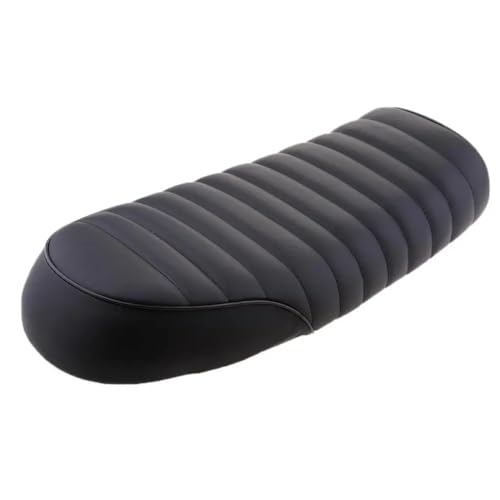 Asiento joroba de cuero para moto custom con base universal 6