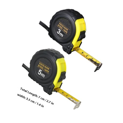 Abaodam Set de 2 Cintas Métricas 5m Dual Escala miniatura 2