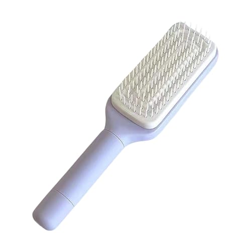 Cepillo De Pelo De Pelo Retractable, Cepillo De Pelo Antiestático,Cepillo De Pelo De Masaje Autolimpiante - Cepillo De Pelo Portátil, Peines Antiestáticos Para Cabello Rizado Y Grueso
