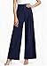 PRETTYGARDEN Womens Spring Wide Leg Palazzo Pants 2026 Trendy Loose Button High Waist Pleated Work Business Casual Trousers (Navy Blue,Large)