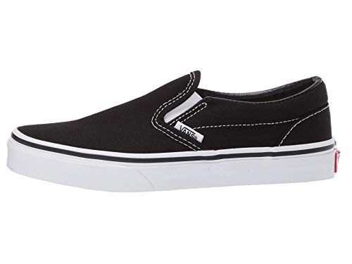 Vans Vans Kids Unisex Classic Slip On, Black/True White, Size 11 Little Kid