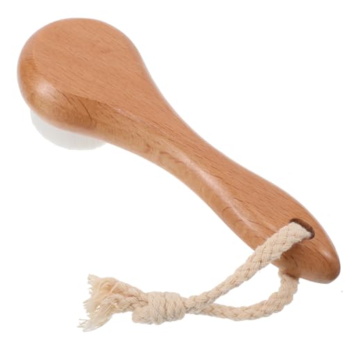 NOLITOY Long Handle Facial Cleansing Brush Double Sided Exfoliating Brush for Deep Cleaning Blackhead Removal Gentle Face Scrubber for Women Skincare Tool Kit