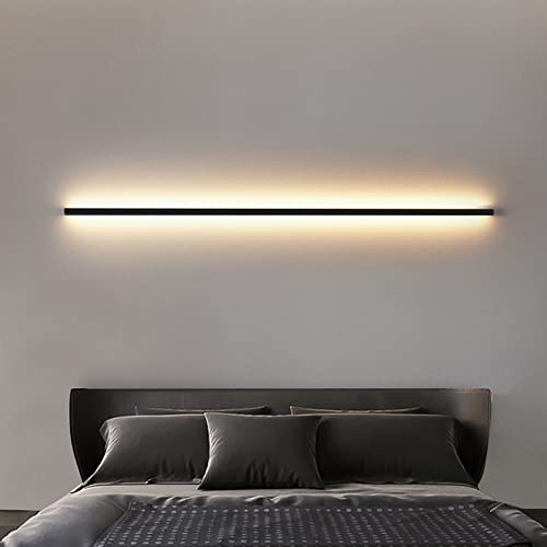 Aplique de pared LED de 80 cm lineal metal interior exterior cocina salón pasillo moderno