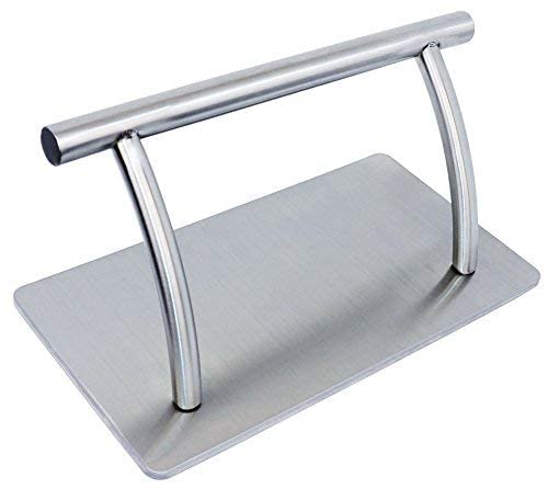 EARETAH Soporte Para Pies Reposapiés,Apoyapiés Metálico Reposapies para Sillones de Peluquería Belleza Tatuaje 30 * 19 * 20 cm, Color Plateado