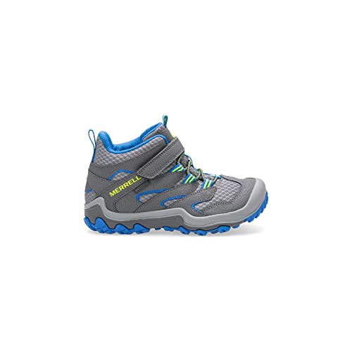 Merrell MK259197-020-10.5 MEDIUM US LITTLE KID Chameleon 7 Access Mid A/C Wtr Hiking Boot, Grey/Blue, 10.5 Us Unisex Big Kid thumb #1