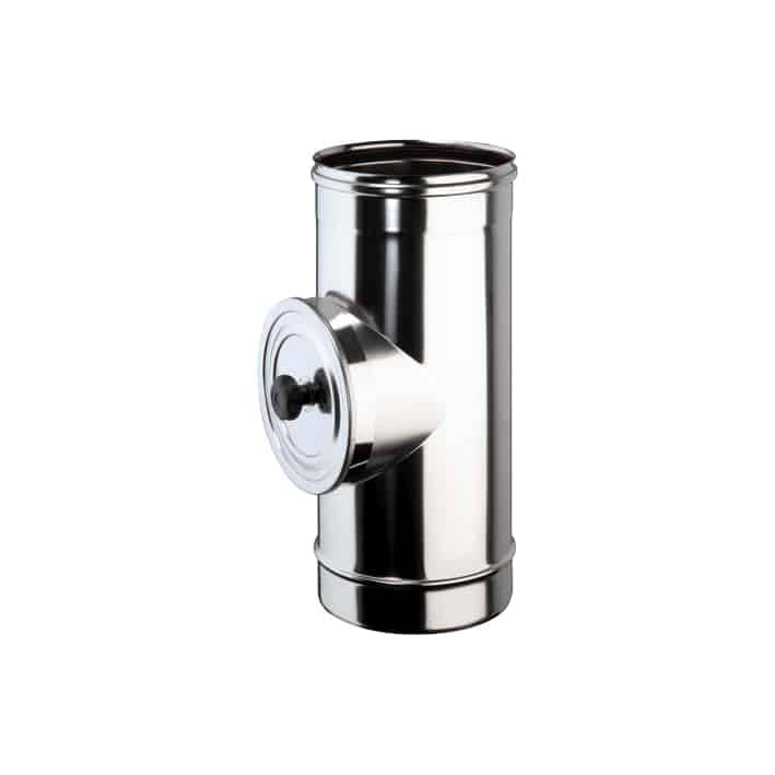 Elemento ispezione con tappo T 200° - P1 mono parete acciaio inox - Diametro: 150mm