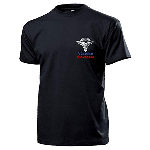 Parachutiste Slovaquie T-Shirt Tactique Noir pour Vos Sorties Outdoor en Taille M