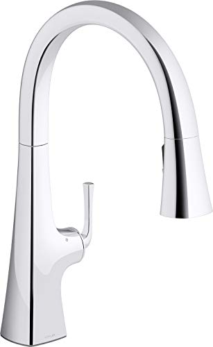 Kohler 22068-WB-CP Graze Touchless Smart Voice Control, Kitchen Sink Faucet Konnect, Polished Chrome