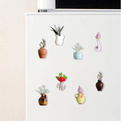 Imanes de mini macetas cerámicas 3D para regalar y decorar casas 4