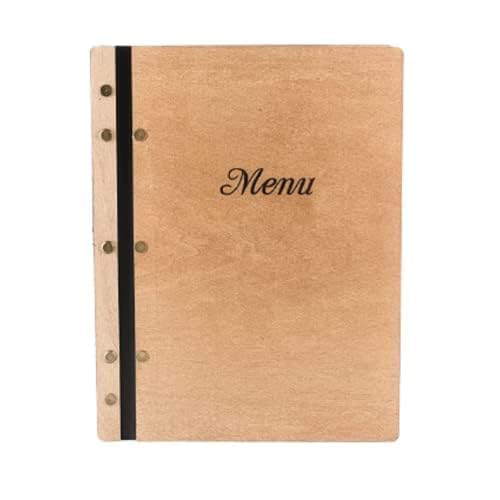 Inko Horeca - Wooden Menu Holder 11.8 х 9 inch - Menu Book for Re...