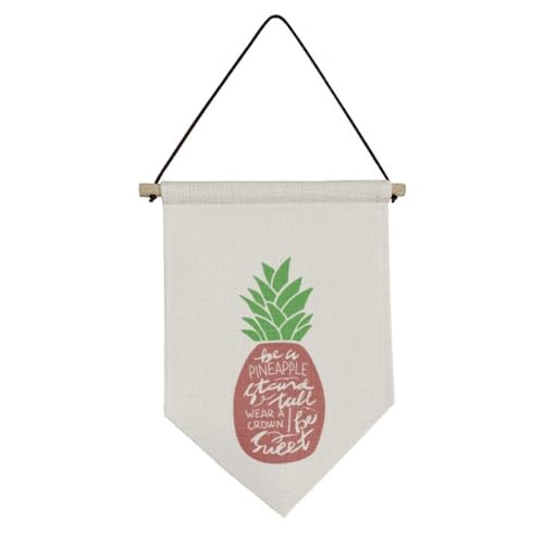 Drapeau de Noël PineFruit bannière toile déco murale suspendre