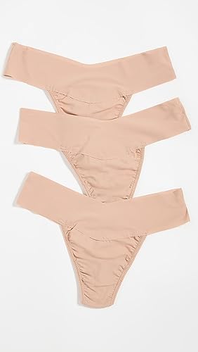 Image of hanky panky - BreatheSoft Natural Rise Thongs for Women | Comfortable Everyday Lingerie Panties | Sizes (XS-XL) | 3 pack