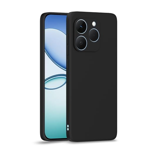 Image of Outlouders Back Cover for Realme 15T 5G / Realme Narzo 90 5G | Camera Protection | Durable Soft Matte Silicone Bumper Case (Black)