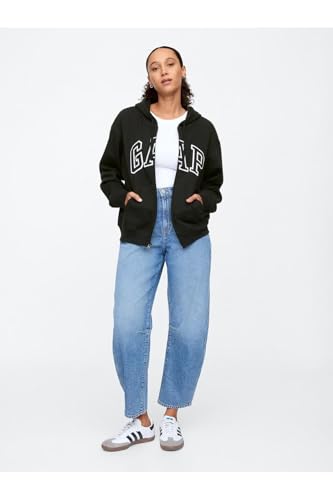 GAP womens Logo Hoodie Hooded Full Zip Sweatshirt - Image 4