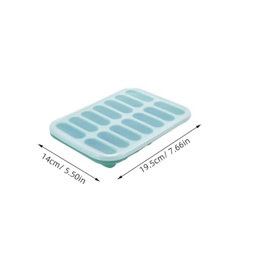 Bandeja de silicona para cubos de hielo con tapa miniatura 2