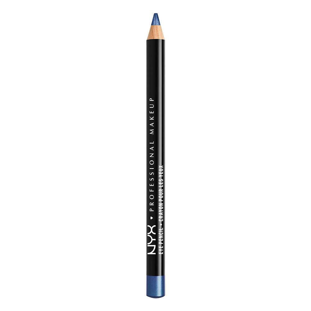 NYX Professional Makeup Eye Pencil Slim, Smooth Glide & Long-Lasting Formula, 31 Entrancing Shades from Mattes to Shimmers, Precision Eye Liner, Shade: 014 Sapphire