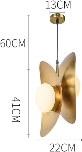 Lampe suspendue dorée double tête pour table de salle à manger - 4