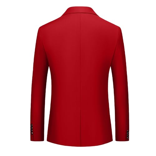 Mens Blazers Slim Fit Daily Business Casual Sport Coat One Button Blazer Lightweight Solid Work Office Suit Jacket2