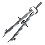 ULTECHNOVO Edelstahl Zirkel Kompass für Schmuckherstellung Kreiszeichnen Präzisions zeichenwerkzeug Langlebig Rostfrei für Mathematik Kunst Design Drafting