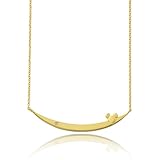 [新宿銀の蔵] ディズニー Disney 限 定 ミッキーマウス U字 バー ネックレス ゴールド 金 ミッキー シンプル ライン シルバー925 グッズ