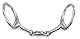 PFIFF 102719 Edelstahl-Olivenkopfgebiss, doppelt gebrochen, silberfarben 135