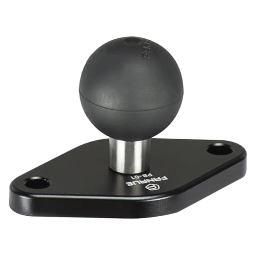 FANAUE base de montage en forme de losange avec bille d'un pouce, compatible avec les bras à double douille de taille B de RAM Mounts, norme AMPS. La distance...