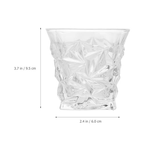 Vasos de whisky de vidrio premium Happyyami con acabado sofisticado y diseño chic de bar 3