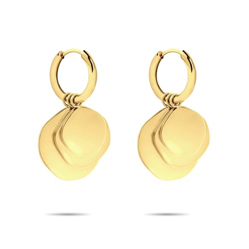 Liebeskind Berlin Creole LJ-1665-E-14 de acero inoxidable en IP Gold, 1,4 cm, Acero inoxidable, Sin piedra preciosa