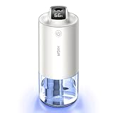 加湿器 卓上 小型 【2025進化モデル&抗菌鋼板&バッテリー残量表示】 超音波式 卓上加湿器 コードレス 2600mahバッテリー Type-C急速充電 20時間加湿 アロマ・次亜塩素酸水対応 静音 7色LEDライト 空気清浄機 除菌 2段階ミスト パワフル加湿 コンパクト オフィス/子供部屋/寝室/車載/家庭用 乾燥/花粉症対策 誕生日/新年 プレゼント