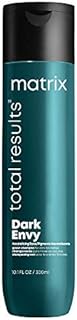 MATRIX Total Results Dark Envy Color-Depositing Green Shampoo | For Neutralizing Red Undertones in Dark Brown or Black Hair | Cool, Glossy Finish | 10 Fl. Oz
