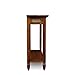 Leick Home 10059 Rustic Slate Tile Hall Console Sofa Table with Shelf, Rustic Oak