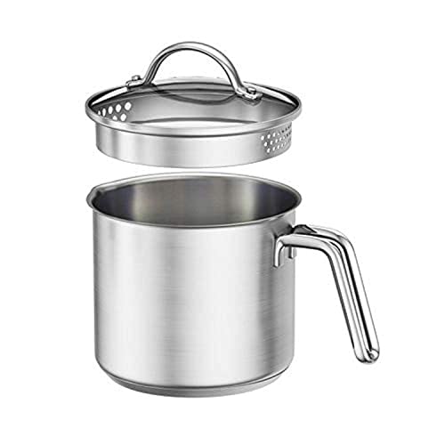 Comparison: Best Pot For Boiling Milk 4 1.5 Quart Stainless Steel Saucepan With Pour Spout, Saucepan With Lid, Mini Milk Pan With Spout - Perfect For Boiling Milk, Sauce, Gravies, Pasta, Noodles