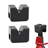 2 x Wagenheber-Pad-Adapter für Wagenheberständer, Wagenheber-Ständer-Pads, 2–3 Tonnen, Universal-Gummi-Schlitz-Rahmenschiene, Quetschschweißschutz, Autozubehör, Wagenheber-Gummi-Pad-Adapter,