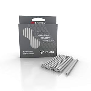 velota 3M Fiets Spaak Reflector [36 Stuks] – 360° Zichtbaarheid – Reflecterend in het Donker – Reflectorset in de Kleur…