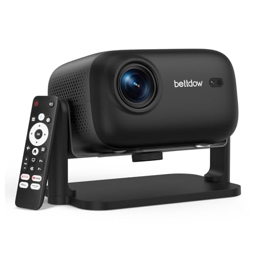 Bettdow Projetor Licenciado Oficialmente Pela Netflix Com Wi-Fi 6 E Bluetooth 5.2, Suporte Nativo De 10.000 Lúmens 1080P, Assistente De Voz Inteligente, Projetor De Foco Elétrico Para Netflix/Youtub