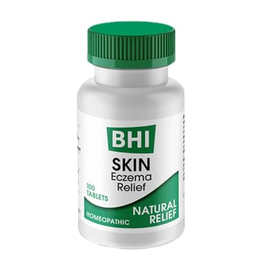 BHI Skin Natural Eczema Relief Remedy 8 Active Soothing Homeopathic Skin Care Ingredients - Natural Treatment for Daily Dryness, Redness, Irritated Dry Itchy Skin on Face & Body - 100 Tablets