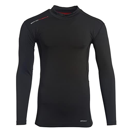 Sondico Hombre Capa Base Top Térmico Deportivo Ligero Negro XL Cover