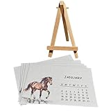 カレンダー 2026-10x7.5x0.5 Cm アジェンダプランナー デスクオーガナイザー プランタブル紙製 卓上カレンダー 12ヶ月用 |ホーム 学校 教室 寮 寮学習