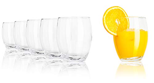 alpina Trinkgläser - Wassergläser Set 6 Stück - 350 ml - Spülmaschinenfest