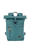 Travelite Handgepäck Rucksack mit Laptop Fach 15,6 Zoll, Gepäck Serie BASICS Daypack Rollup: Praktischer mit Rollup Funktion, 60 cm, 35 Liter, 800 Gramm