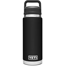 YETI Rambler 26 oz Bottle, Vacuum Insulated, Stainless Steel with Chug Cap, Black