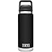 YETI Rambler 26 oz Bottle, Vacuum Insulated, Stainless Steel with Chug Cap, Black