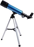 【Potentes oculares para visualización lejana】: Nuestro telescopio para principiantes en astronomía está equipado con dos oculares de alta calidad (20 mm y 6 mm) que brindan vistas de baja y alta potencia de objetos celestiales por la noche y objetos terrestres durante el día.