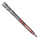 Golf Pride MCC Plus4 Golf Club Grip - All-Weather Hybrid Grip with Larger Lower Hand - Brushed Cotton Cord & Pebbled Texture - Standard - Red